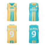 Unisex Adults 100% Polyester Sublimated Reversible Basketball Singlet