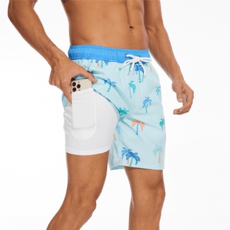 Men's Polyester Spandex Sublimated Swim Shorts - PCC131 Image