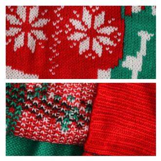 Unisex Acrylic Jacquard Christmas Jumper with Donkey - PCC522 Image