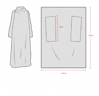 Premium 100% Polyester Sublimated Front Wear Blanket - PCC601 Image 