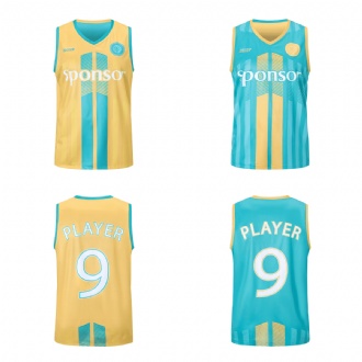 Unisex Adults 100% Polyester Sublimated Reversible Basketball Singlet - PCC046 Image