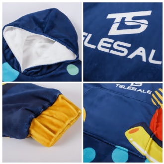 Unisex 100%Polyester Sublimated Wearable Blanket with Absorbent Lining - PCC062 Image 