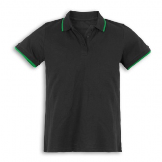 TRENDSWEAR Williams Mens Polo - 124732 Image Black/Kelly Green