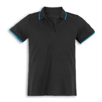 TRENDSWEAR Williams Mens Polo - 124732 Image Black/Cyan