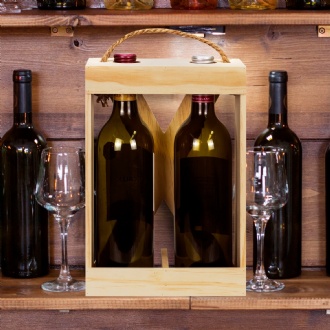 Catalonia Wine Crate - Double - 125309 Image 