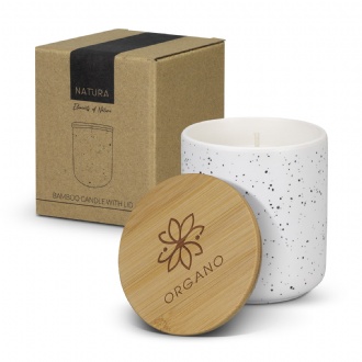 NATURA Candle with Bamboo Lid - 125317 Image 