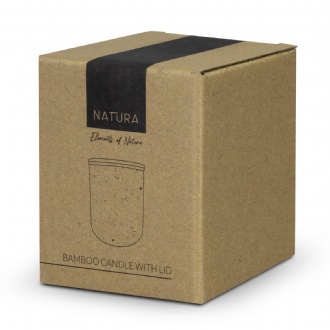 NATURA Candle with Bamboo Lid - 125317 Image 