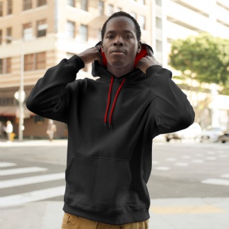 TRENDSWEAR Studio Contrast Unisex Hoodie - 125538 Image 