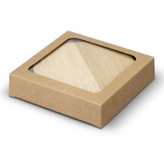 Bamboo Bottle Opener Coaster Set of 2 - Round - 125550 Image