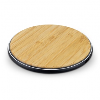Bamboo 15W Wireless Fast Charger - 125555 Image Natural/Black