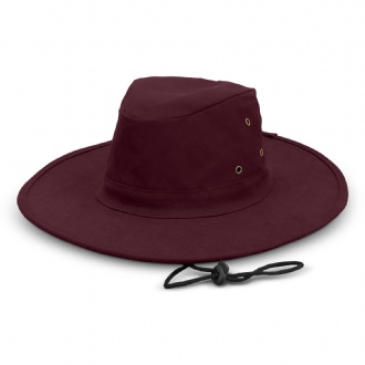 Austral Wide Brim Hat - 125571 Image Burgundy
