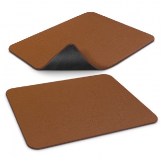 Leatherette Mouse Mat - 125912 Image Brown