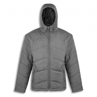 TRENDSWEAR Newport Mens Puffer Jacket - 125973 Image Heather Charcoal