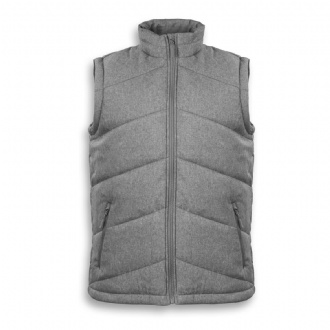 TRENDSWEAR Newport Mens Puffer Vest - 125976 Image Heather Charcoal