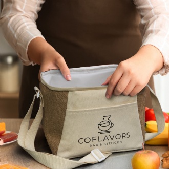 Jute Cooler Bag - 126042 Image 