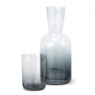 Keepsake Dusk Carafe and Tumbler Set - 126080 Image Clear/Smoke