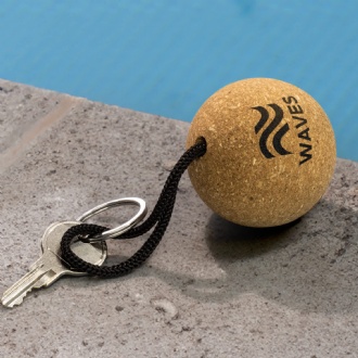 Cork Floating Key Ring - Round - 126233 Image