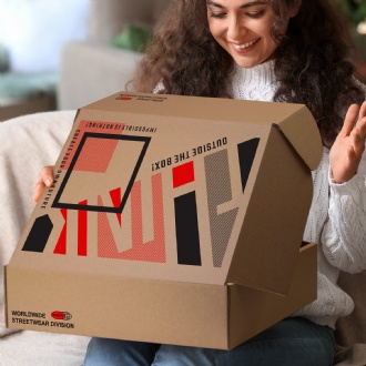 Die Cut Box with Locking Lid - 465x320x120mm - 126239 Image