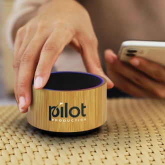 Bamboo Bluetooth Speaker - Black - 126248 Image