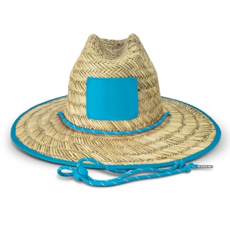 Tiki Straw Hat - 126396 Image Light Blue
