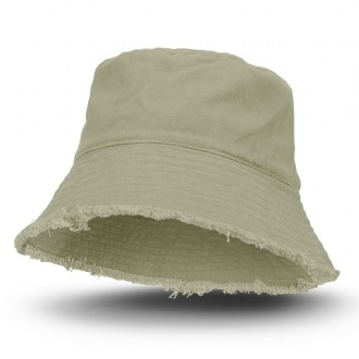 Raw Edge Bucket Hat - 126399 Image Ecru
