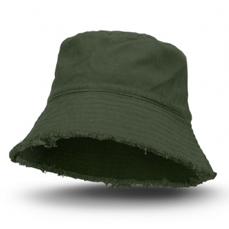 Raw Edge Bucket Hat - 126399 Image Olive