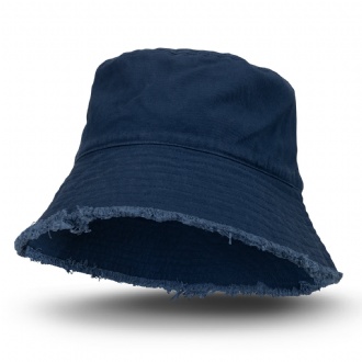 Raw Edge Bucket Hat - 126399 Image Navy