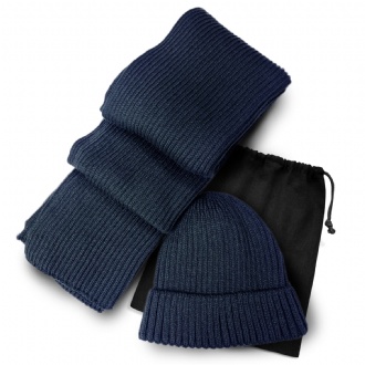 Denali Scarf and Beanie Set - 126543 Image Navy