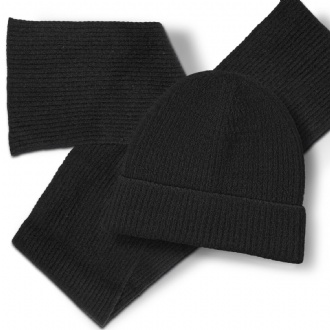 Avalanche Scarf and Beanie Set - 126698 Image Black